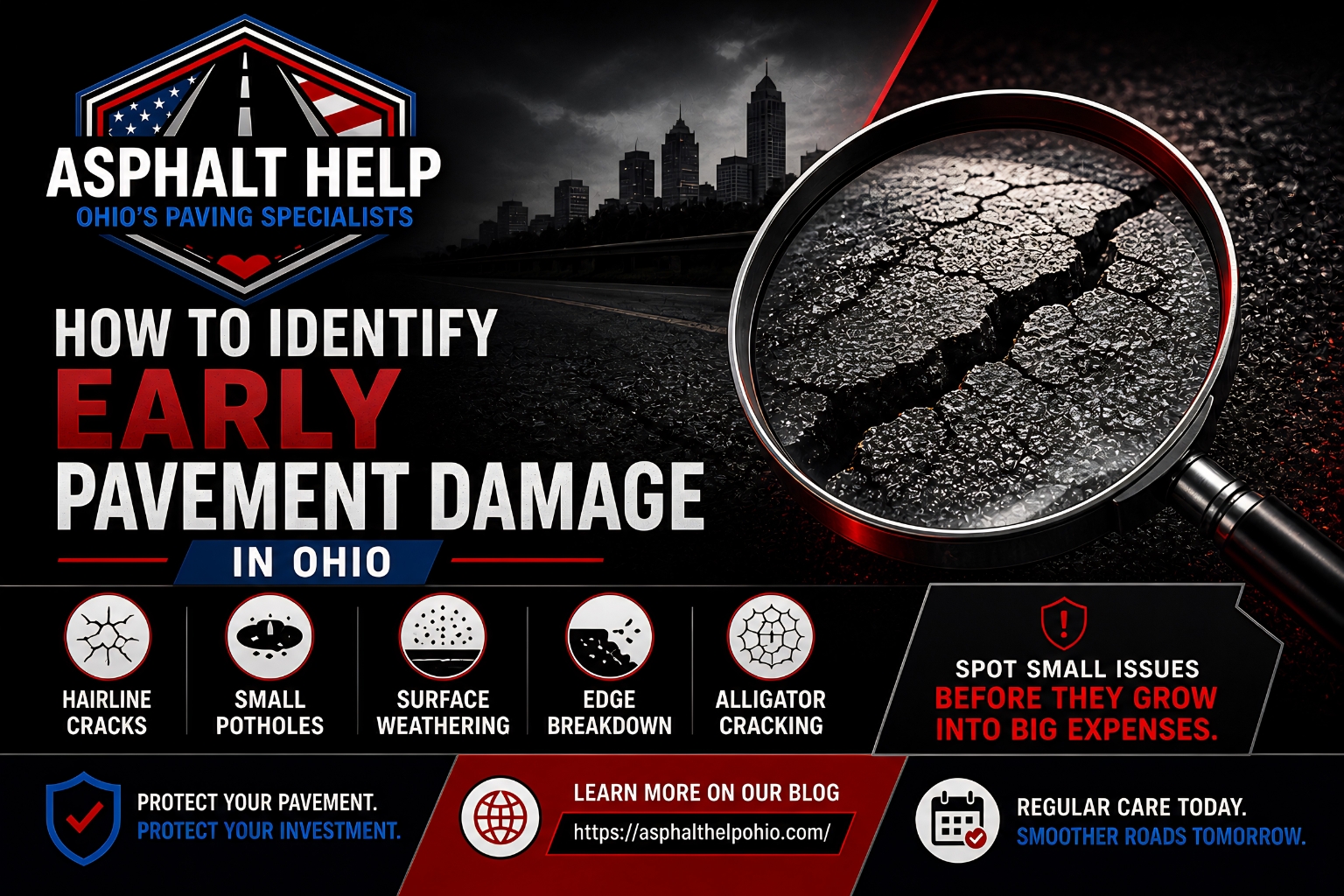 How to Identify Early Pavement Damage in Ohio